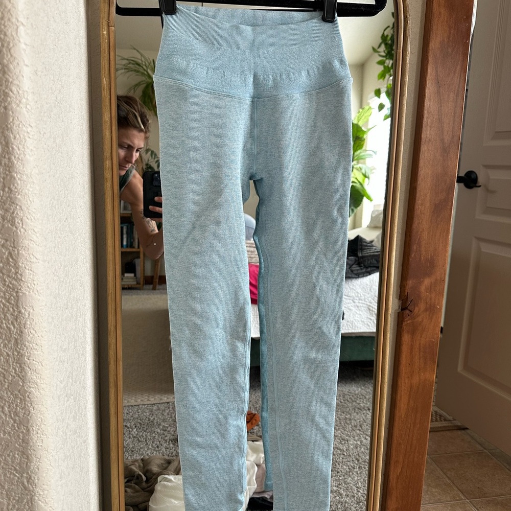 Spiritual Gangster Sky Blue Kids Leggings